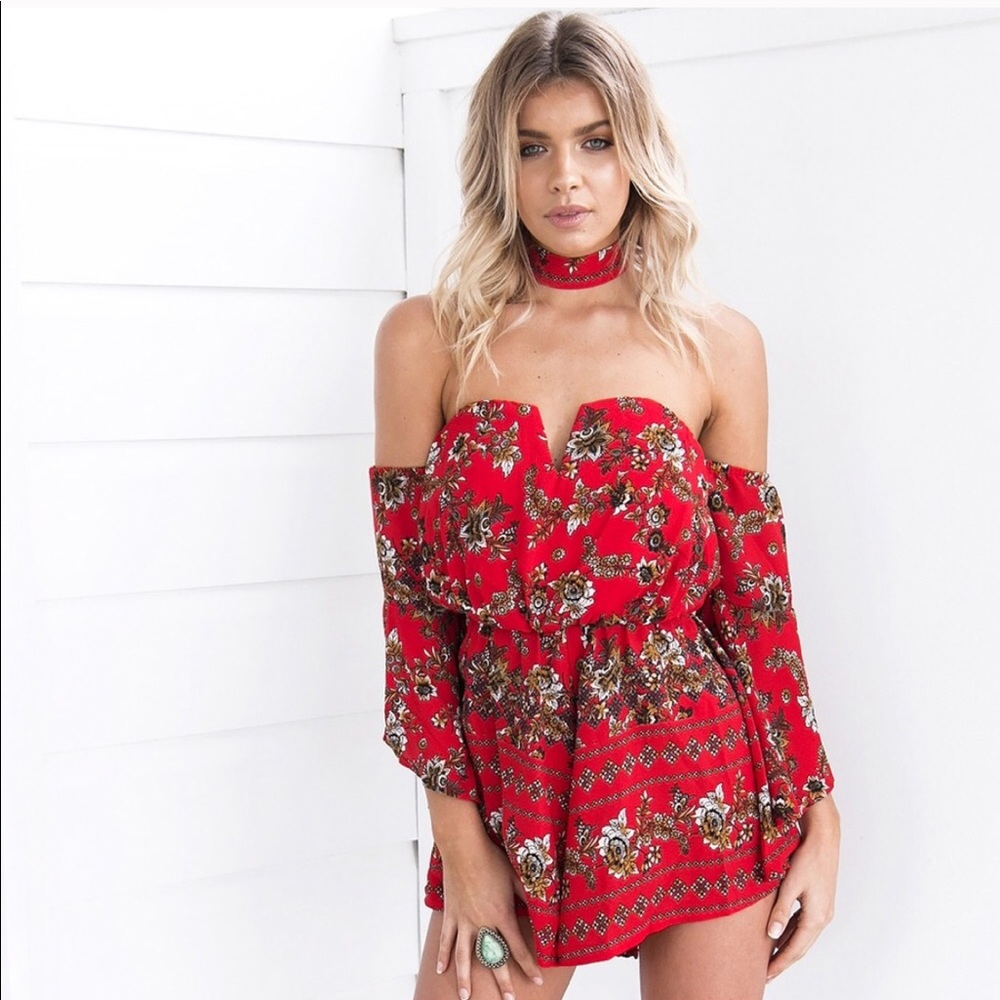 THORN PLAYSUIT ROMPER - Picture 3 of 7